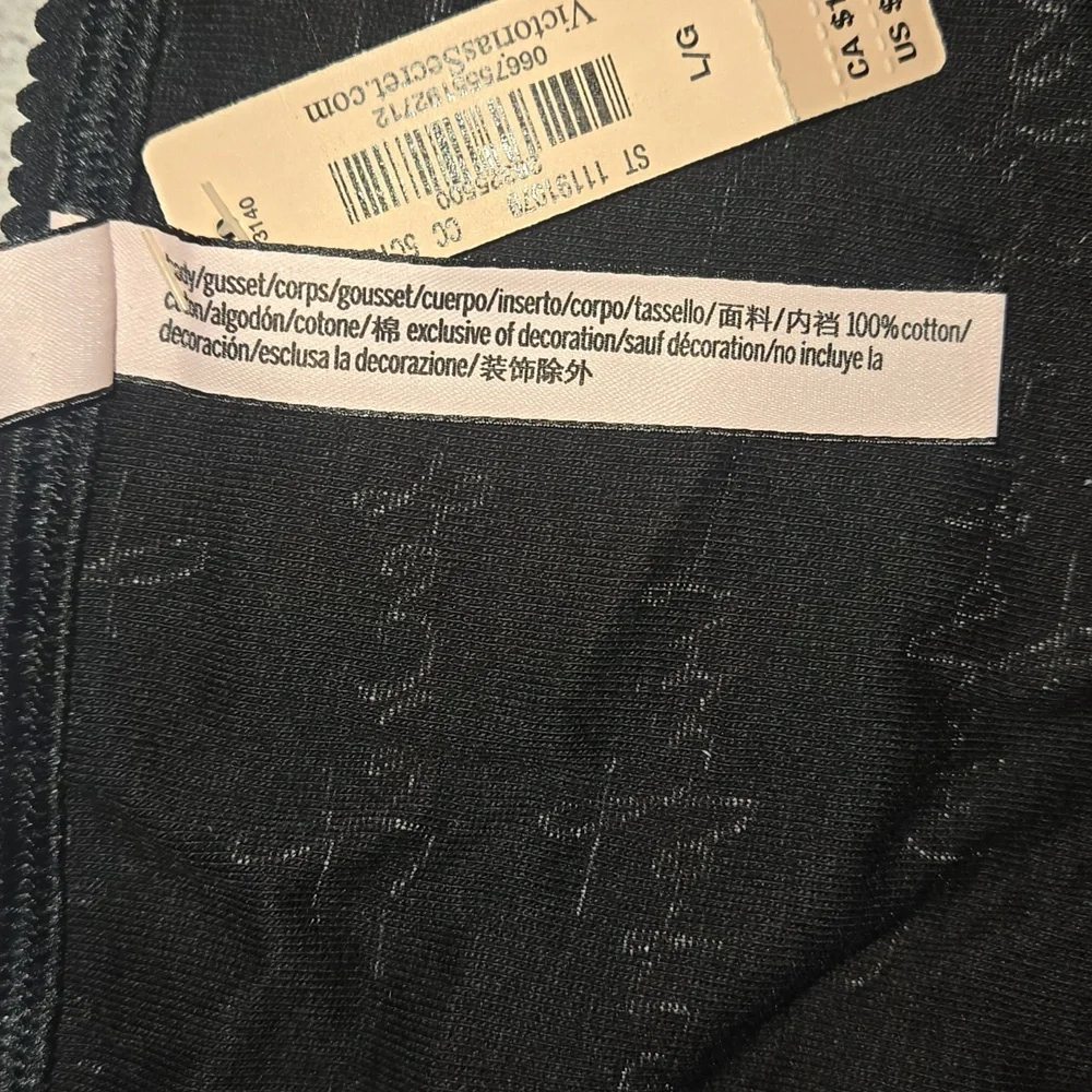 Victoria's Secret Bikini Panties Set Black/Pink Size L NWT - Picture 5 of 9